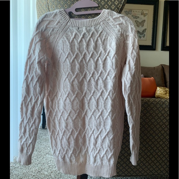 TAHARI Pure Luxe 70% Wool 30% Cashmere Sweeter Pink High Low Long Sleeves Sz M - Picture 3 of 11